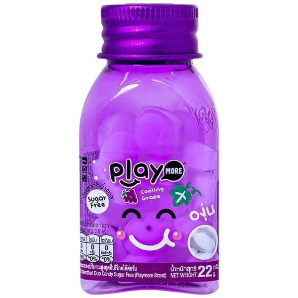 Kẹo The Vị Nho Playmore Hũ 22G