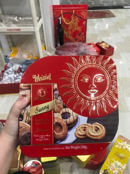 Bánh quy Weisiel HT Mặt trời (đỏ) 258gr*12