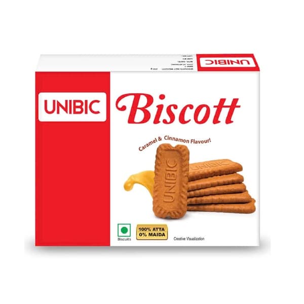 Bánh Qui Hương Vị Quế Và Caramel Biscott Unibic 250G