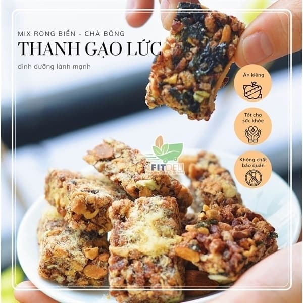 Bánh thanh ngũ cốc gạo lứt rong biển 180g
