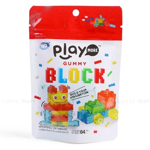 Kẹo Dẻo Xếp Hình Playmore 64g