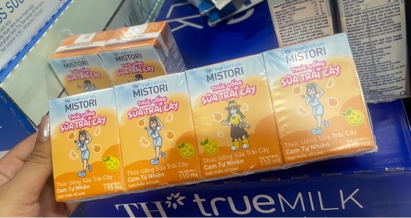 Sữa trái cây TH True milk Mistori vị cam 110ml (1T/12L)