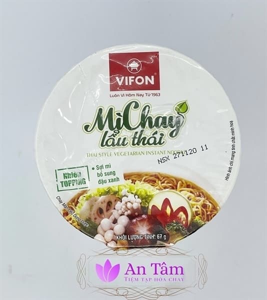 Mì ly Vifon mì chay lẩu thái 67g (24L/T)