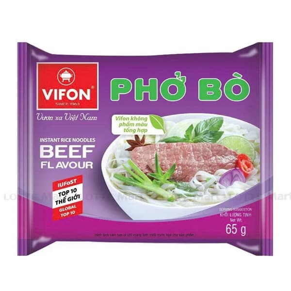 Phở gói Vifon vị bò 65g (30G/T)
