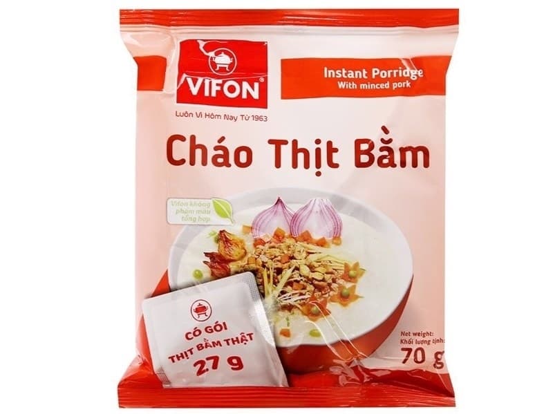 Cháo thịt bằm Vifon 70g (50G/T)