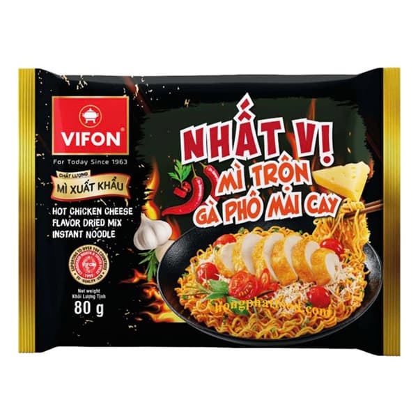 Mì gói Vifon Nhất Vị gà phô mai 80g (30G/T)
