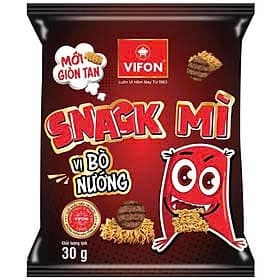 Snack mì Vifon vị bò nướng 30g (24G/T)