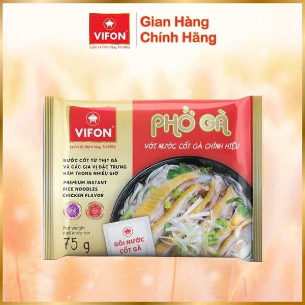 Phở gói Vifon nước cốt gà 75g (24G/T)