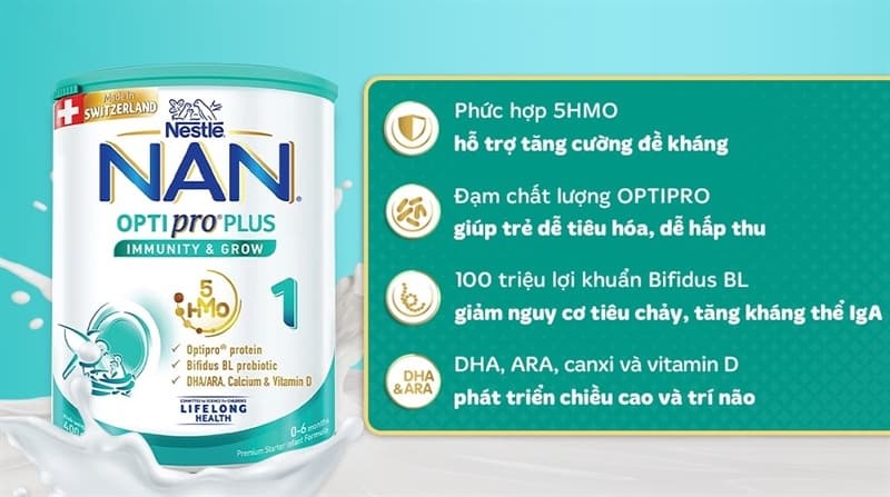 Sữa Bột Nan Optipro Plus số 1 400g (VN)