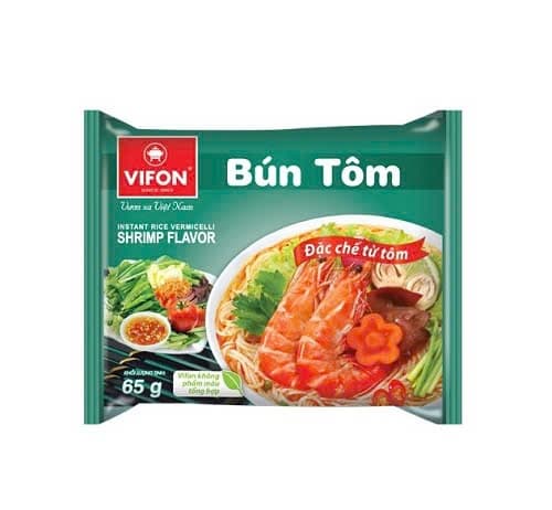 Bún gói Vifon vị tôm 65g (30G/T)