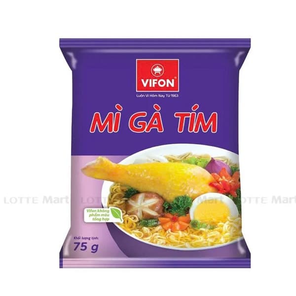 Mì gói Vifon gà tím 75g (30G/T)