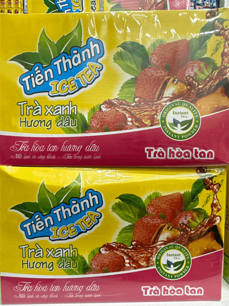 Trà hòa tan Tiến Thành hương dâu 240g (24g*10 gói)