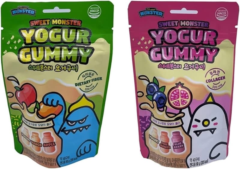 Kẹo gummy sữa chua bổ sung chất xơ Sweet Monster 60g