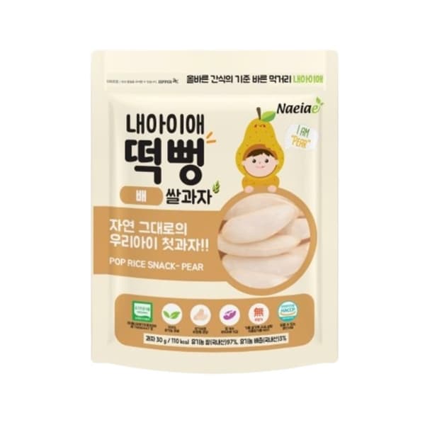Bánh gạo hữu cơ thanh dẹt cho bé vị Lê Naeiae 30g