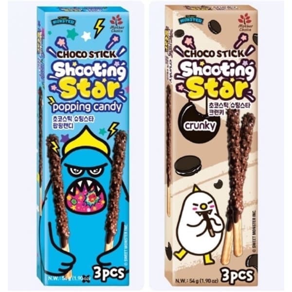 BÁNH QUE SOCOLA SHOOTING STAR KẸO NỔ 54g