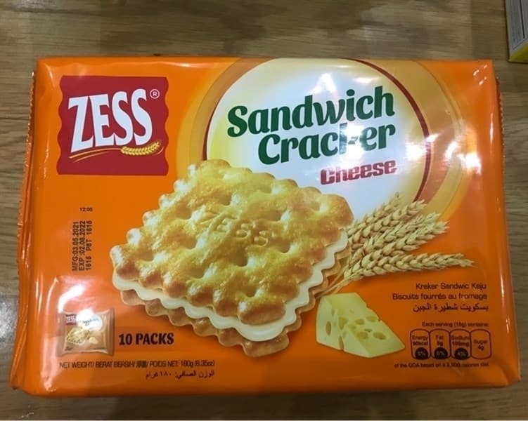 Bánh Zess kẹp giòn hương phô mai 180g