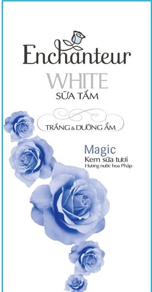 Sữa tắm Enchanteur white xanh Magic (dây 10g)