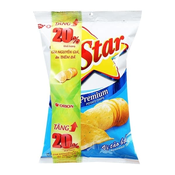 Bánh snack O'star tảo biển 55g