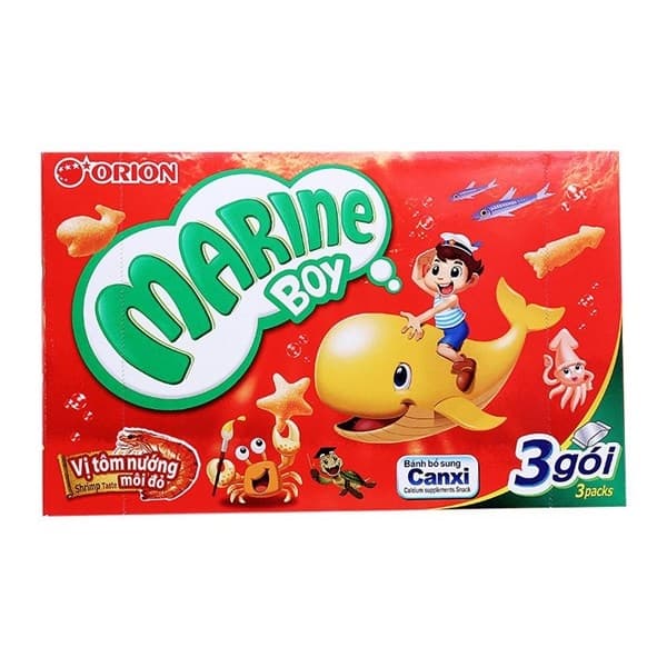 Bánh Marine Boy vị tôm nướng 35g