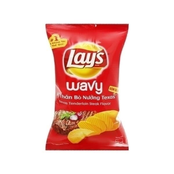 Bánh Lays vị thăn bò nướng Texas 54g