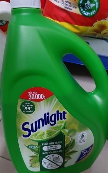Nước rửa chén Sunlight matcha nhật 3.6kg