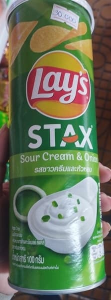 Bánh Lays Stax vị kem hành 100g