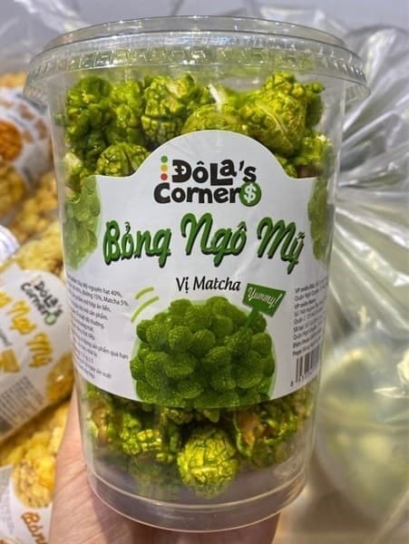 Bỏng ngô Mỹ Đô La vị matcha