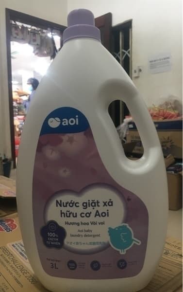 Nước giặt xả hữu cơ Aoi 3L- hương hoa vòi voi