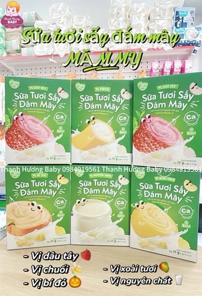 Sữa tươi sấy Mămmy vị bí đỏ 14g