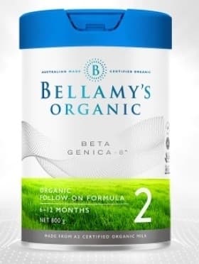 Sữa bột Bellamy's Organic Betagenica A2 Số 2 (6-12th) 800g