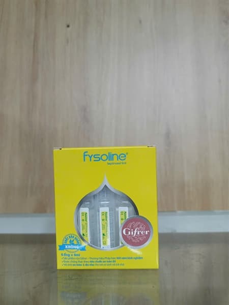 Nước muối sinh lý Gifrer Pháp Fysoline Septinasal 5ml (hộp 5 ống) - Vàng