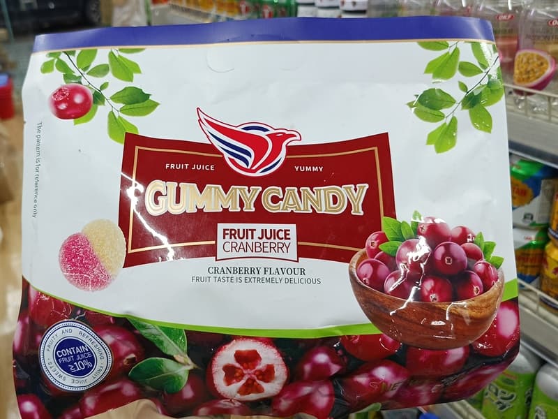 Kẹo dẻo Gummy Candy vị nam việt quất 320g*24