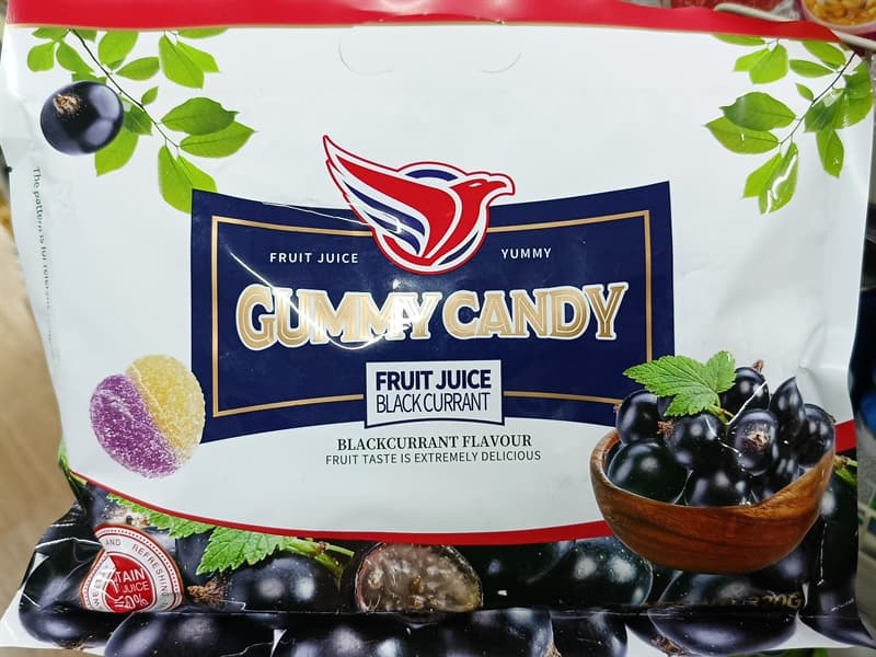Kẹo dẻo Gummy Candy vị lý chua đen 320g*24