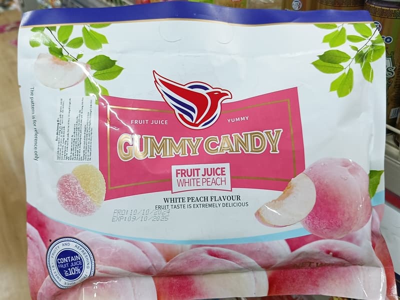Kẹo dẻo Gummy Candy vị đào 320g*24