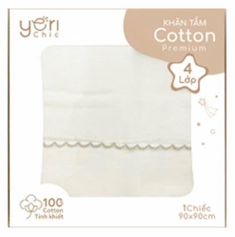 Khăn tắm Cotton Premium 4 lớp Yori YC506