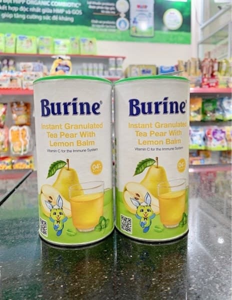 Trà cốm hoa quả Burine Lê, bạc hà 200g