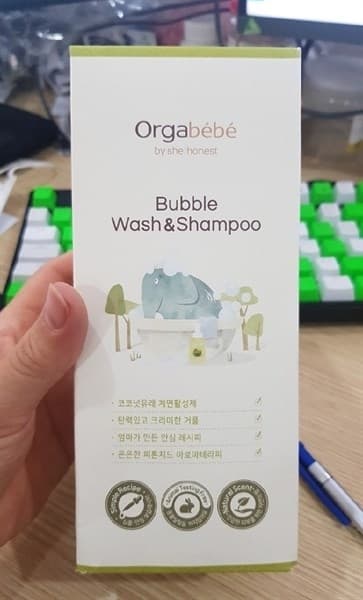 TẮM GỘI ORGABEBE BUBBLE WASH & SHAMPOO 500ML