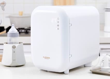 Máy tiệt trùng Haenim 5G bằng tia UV Led sấy khô bình sữa và đồ dùng màu trắng