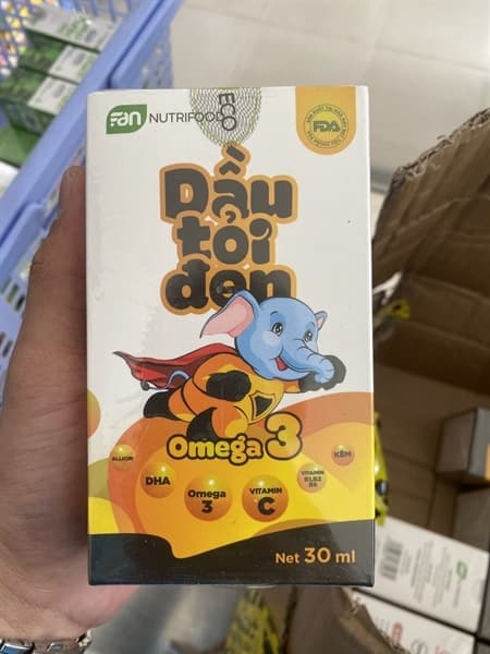 DẦU TỎI ĐEN OMEGA 3 FAN NUTRIFOOD 30ML