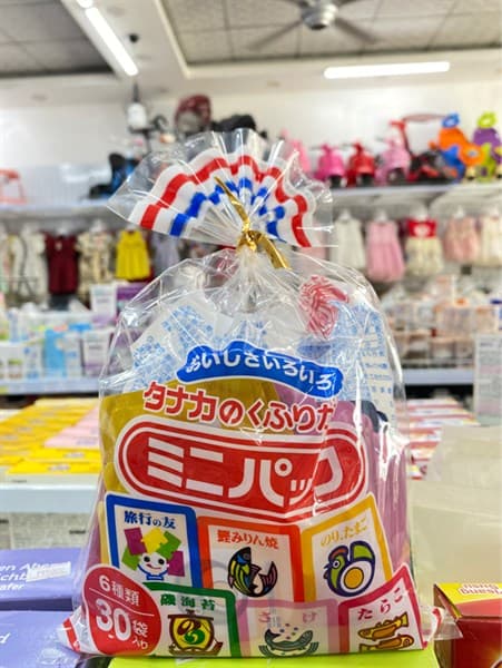 Giá vị rắc cơm Tanaka 30 gói (6 vị) 75g
