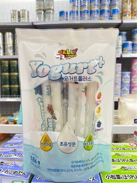 Thạch Que Kidwell Yogurt Trái Cây (Bịch 386g- Trắng)