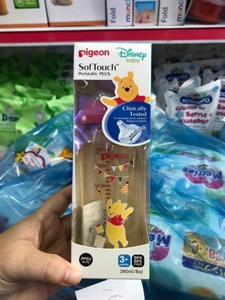 BÌNH SỮA PPSU PLUS PIGEON 240ML