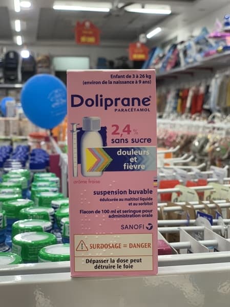 Siro Hạ Sốt Doliprane 2.4% (100ml) Pháp