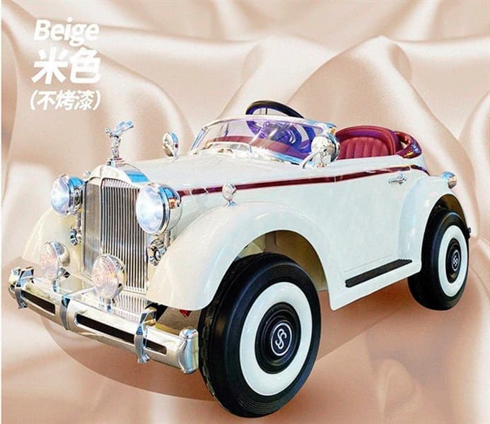 Xe Ô Tô điện Rolls- Royce cổ điển kem HL- 10147