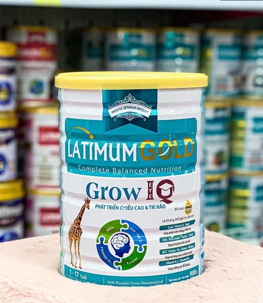 Sữa Latimum gold Grow IQ 900G