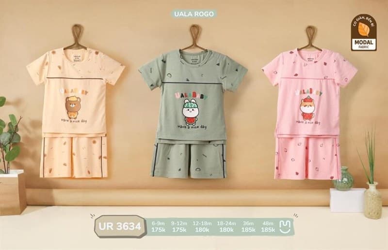 Bộ QA cộc tay Modal ht in hình sz 36m