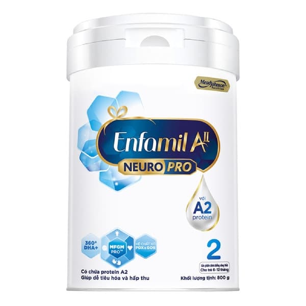 Sữa bột Enfamil Neuro Pro A2 số 2 800g (6-12m)