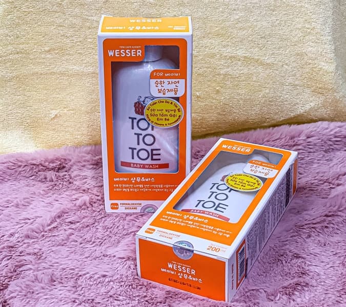 Sữa tắm gội Wesser Nano silver Top To Toe