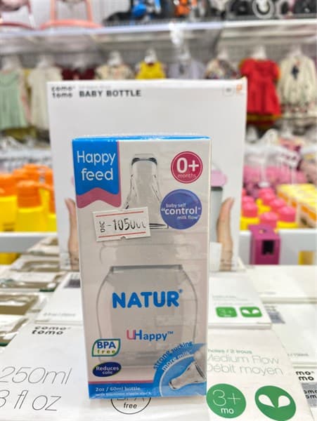 Bình Natur Uhappy 2oz(60ml). BPA free