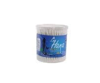 Bông tăm Hana hộp tròn lõi nhựa, nắp xoay 200 chiếc